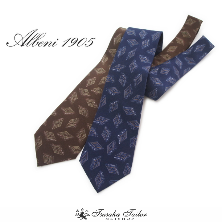 新入荷＞イタリア”Albeni1905＜CLASSIC COLLECTION＞”プリント幾何学柄