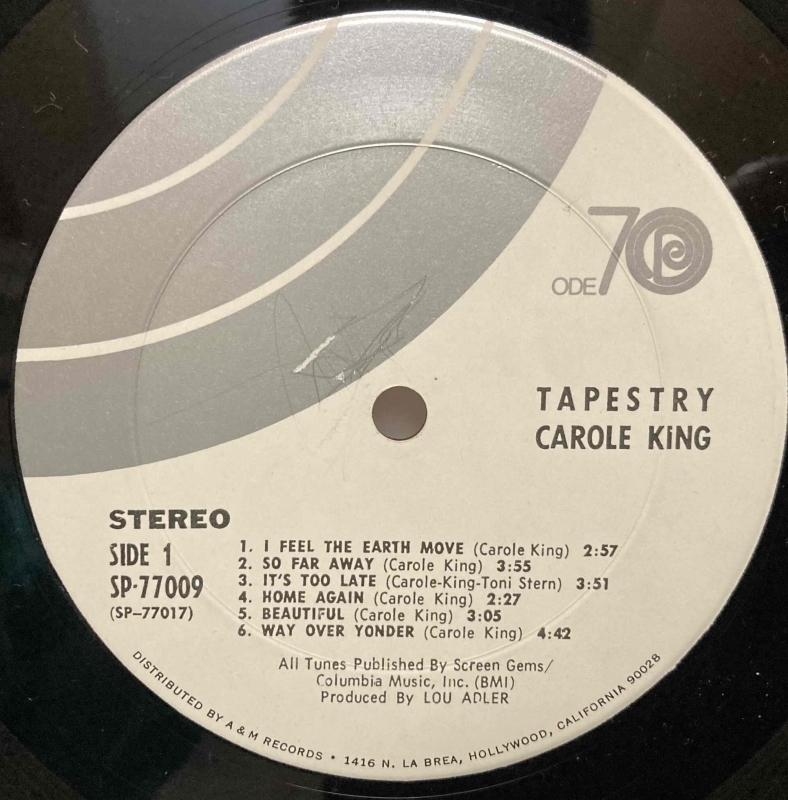 Carole King その1 Tapestry : アナログレコード巡礼の旅