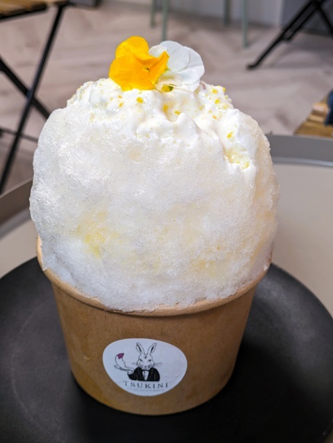 宇美町「ツキニ」２回目 - 福岡の抹茶かき氷