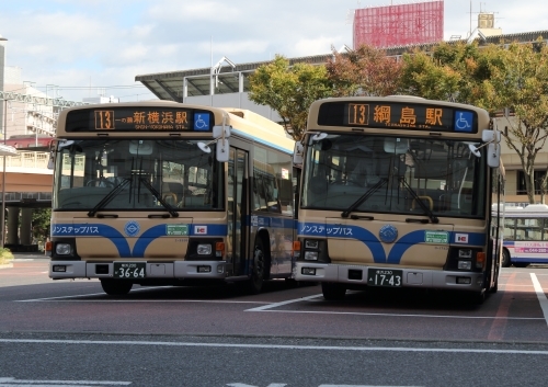  綱島駅バスターミナル一部移転の記録　横浜市営バス編1 - ICOCA飼いました