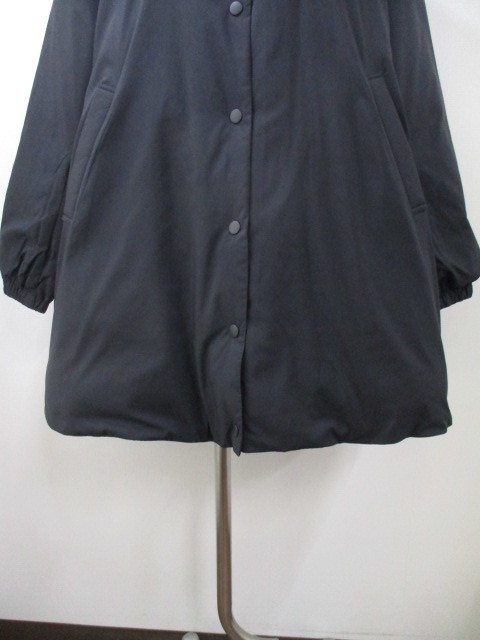 マイカ&ディール マイカ&ディール MICA&DEAL stained collar down coat 軽量ダウンコート ヒップ丈 Aライン＆コクーン調整可 ブラック_e0076692_15392205.jpg